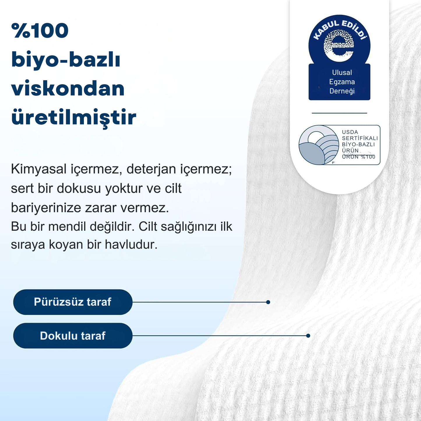 Lavrenza Clean Towels Makyaj Temizleme Ve Yüz Temizleme Havlusu